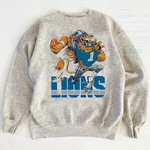 Detroit Lions NFL Jack Davis graphic ash Sweatshirt